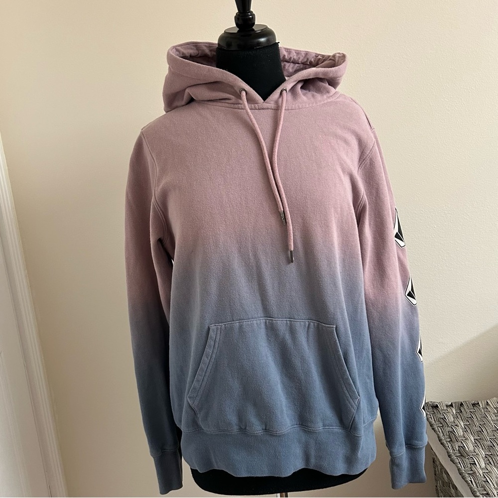 Volcom women’s pink/ purple blue hoodie, SizeL